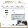 Blulu 2 Pcs 13.8'' Sliding Tie Rack Hangers for Closet,