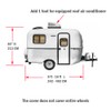 GEARFLAG Fiberglass Travel Trailer Camper Cover Fits 8-10ft - Multi-Layers,