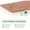 Ryichliho Natural Kitchen Scouring Pads, 24 Pieces, Double Sided Kitchen