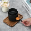 Black Wax Burner, Ceramic Tealight Warmer, Scented Oil Diffuser, Black