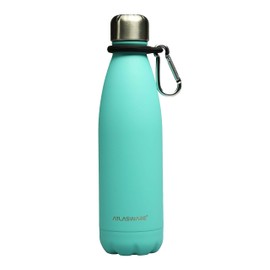Termo de Acero Inoxidable | Botella de Agua. Hasta 24 Hrs Frío & 18 Caliente (Turquoise 500 ml)