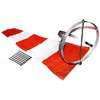Airport Windsock Corporation 13" X 54" Orange and White Windsock