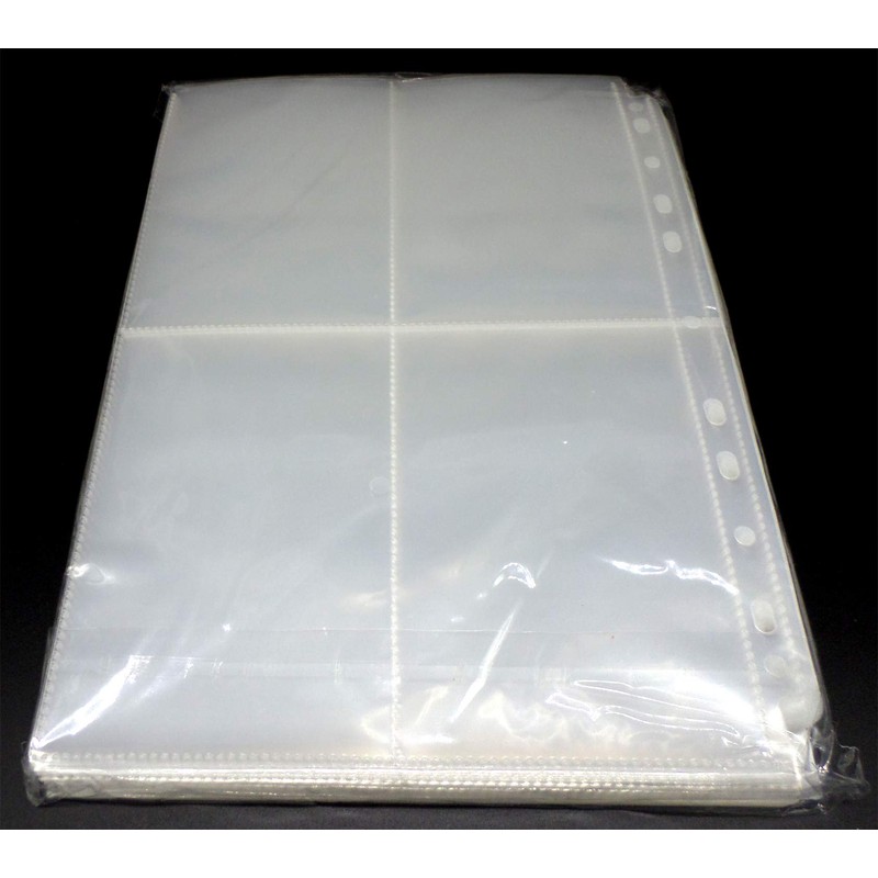 docsmagic.de 50 4-Pocket Album Pages 3.5" x 5.25" - Photo