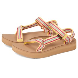 Teva Women's Midform Universal Woven Sandal, Coconut/Tanzine, 5