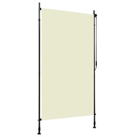 Roller Blind Cream Polyester with PA Coating, Steel, Aluminum, Outdoor Living, Window & Door Awnings, 145940