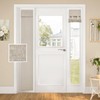 HOMEIDEAS Blackout Linen Sidelight Curtains for Front Door, Side Door