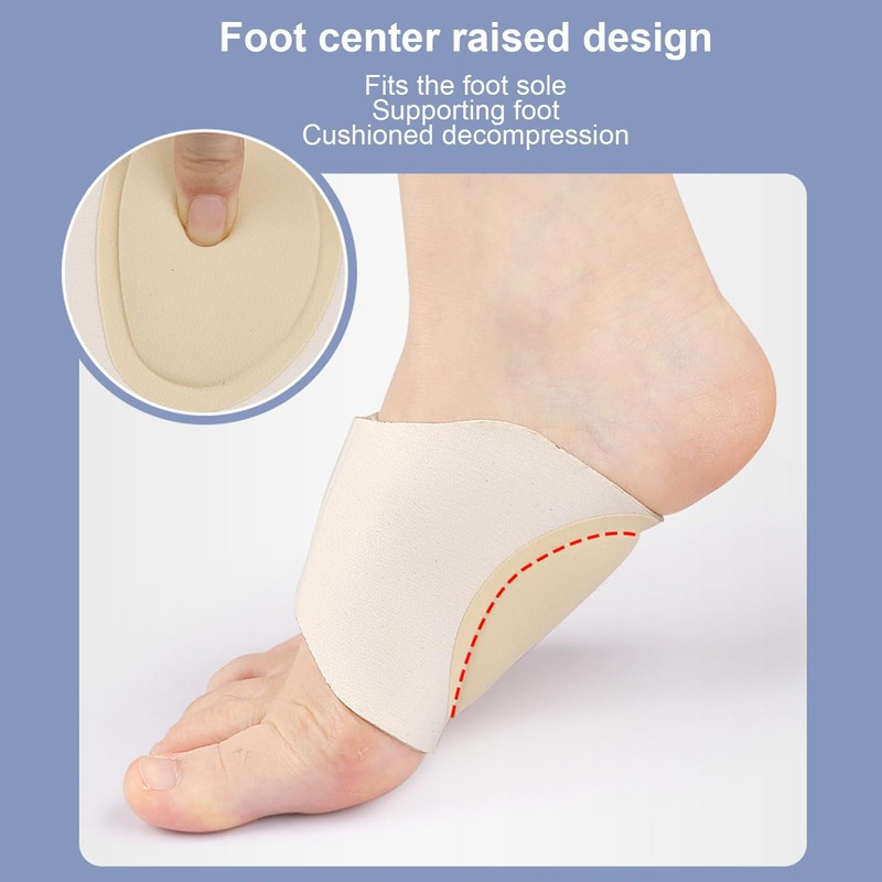 Arch Supports, 1 Pair Arch Support, Shock Absorption, Tight Adjustment,