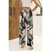 Angerella Womens Fashion Print Palazzo Pants Summer Wide Leg High