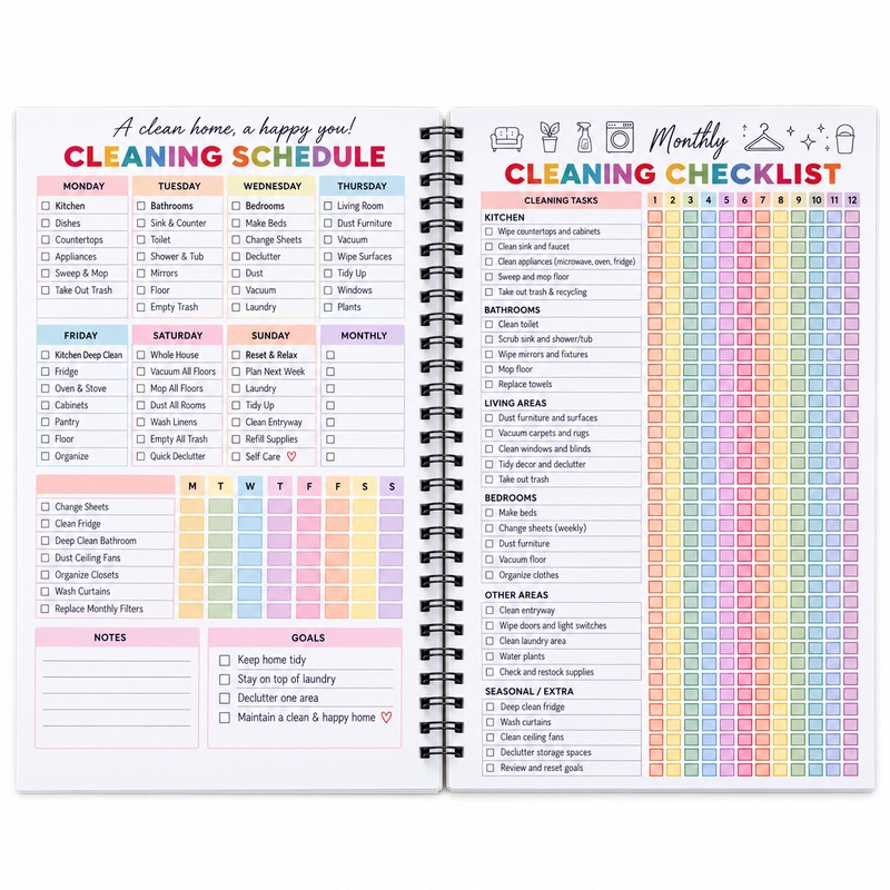 ADHD Cleaning Planner for Home Organization – Daily to Yearly