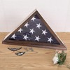 Flag Display Case, Thick Bottom Edge Military Flag Box with