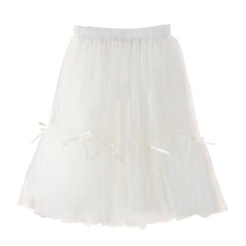 VOKLLIYU Children's Tulle Skirt, Fluffy, 43.3 - 63.0 inches (110 - 160 cm), Girls, Children's Clothing, Tutu Skirt, Princess Skirt, Elastic Waist, Kids' Skirt, Casual, Birthday, School Commute, School