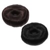 Healeved 2pcs Donut Wig Hair Bun Makers Adjustable Hair Doughnut