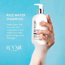 Luv Me Care Rice Water Hair Growth Shampoo With Biotin,Rice Water for Hair Growth- Hair Shampoo for Hair Growth for Thinning Hair and Hair Loss, All H