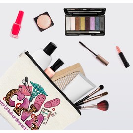 EXUQO Nurse Makeup Bag Nurse Gifts,Nurse Graduation Gift,Appreciation Gift,CNA Nurse Cosmetic Bags Zipper Pouch,Gifts for School Nurse Medical Student Teen Girls Women