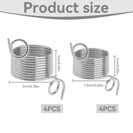 BinXiaoQin Pack of 8 Knitting Thimbles Yarn Guide