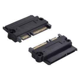 CY 3.5" 2.5inch SATA 22Pin 7+15 Male to SATA 22P 7+15 Female Extension Convertor Adapter with Screw Holes