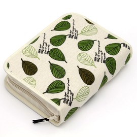 Soka Gakkai, New Edition, Complete Works of Books, Cover, Case, Pen Holder, Zipper Type, Prevents Stains, Nichiren Daijin, Scandinavian Style, Leaf, Nordic Leaf