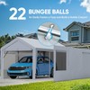 ADVANCE OUTDOOR Replacement Mesh Window Sidewall Tarp for 10/12x20 ft