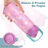 BSMKD Botella de Agua para Niños, Botella de Acero Inoxidable