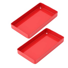 Tool Trolley, Tool Organiser Compatible Metal with Wheels for RC Accessories for Workshop Garage for 1/8 1/10 1/12 1/1 (Red)