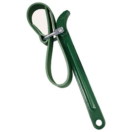 9" Belt Strap Wrench, Adjustable Strap Oil Filter Strap Opener Wrench with Metal Handle & 18" Coated Nylon Strap, Versatile Oil Filter Removal Tool for Jar Opener, Water Filter, Plumbing, Faucet