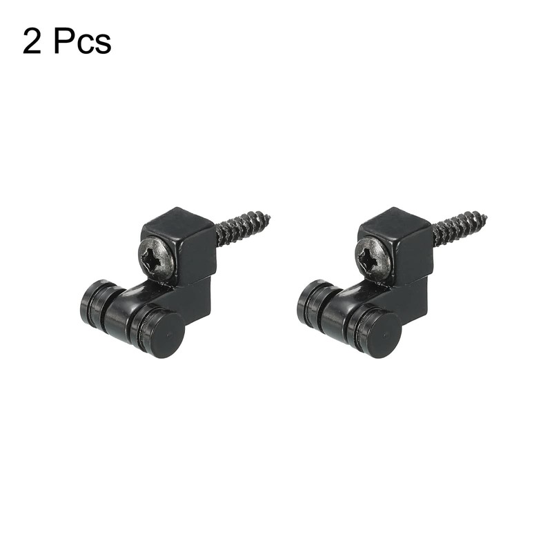 sourcing map Guitar Roller String Tree Retainer String Guides Black
