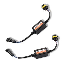 Zeathery H11/H8/H9 LED Bulb Failure Decoder, Wire-free Plug-in Anti-flicker Radio Stereo LED Filter Driver, Repair Modification Accessories, Universal for Most Cars (Black)