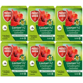 Lizetan AZ Pest-free Watering Agent 6 x 30 ml for 36 Litres of Watering Water Against Larvae of Fungus Gnats