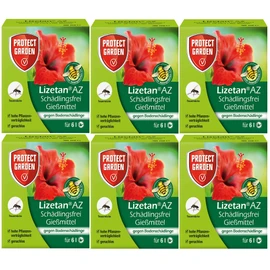 Lizetan AZ Pest-free Watering Agent 6 x 30 ml for 36 Litres of Watering Water Against Larvae of Fungus Gnats