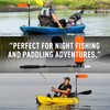 Viswiker 360 Degree Kayak Lights with Orange Visibility Flag, Foldable