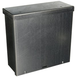 Wiegmann RSC101004G RSC-Series Wall-Mount Enclosure NEMA 1/3R Lift-Off Screw Cover with Knockouts, Galvanized Steel, 10" x 10" x 4"