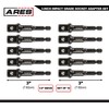 ARES 70390-10-Piece 1/2-Inch Drive 3-Inch Impact Grade Socket Adapter Set