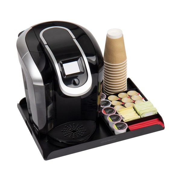 Mind Reader Anchor Collection, Serving Station 7 Pod Capacity, Countertop Organizer, Coffee Machine Base, Single, Black