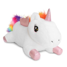 SQEQE Weighted Unicorn Stuffed Animals, Weighted Unicorn Plush, Cute Plushies Toy Gift for Kids Adults(9.8 Inch, 0.8 Lbs)