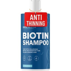 Maple Holistics Biotin Shampoo for Hair Growth B-Complex Formula for Hair Loss Removes DHT for Thicker Fuller Hair Anti Dandruff Formula with Zinc Tea
