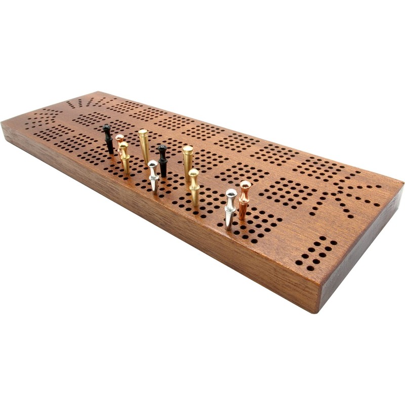 Brimtoy 5 track hardwood continuous cribbage board