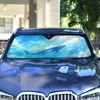 Car Windshield Sunshade, Blue Sky Whales Foldable Auto Window Sunshade,