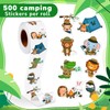 Qeeenar 1 Roll Animal Stickers Reward Cute Space Stickers Office