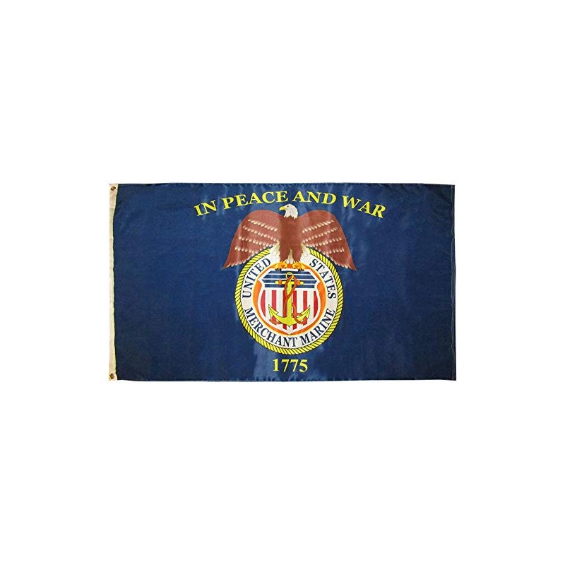 MWS 3x5 US Merchant Marine in Peace and War 3'x5'