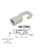 Replacement Hook Drive for Skylight and Awning Window Operators, White