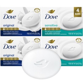 Dove Beauty Bar Soap Variety Pack - Sensitive & Original