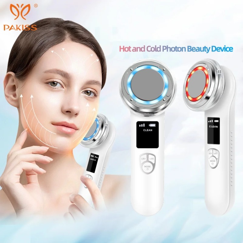 PAKISS Handheld 2-in-1 Multifunctional Beauty Device with Cold & Hot