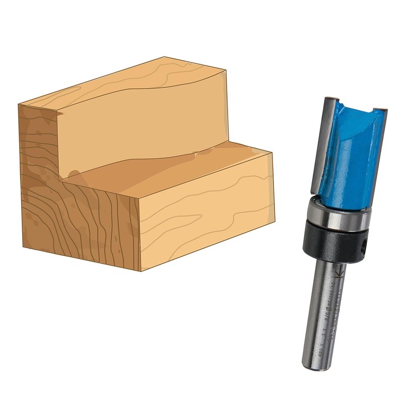 Dapetz ® 8mm Template Cutter Flush Trim Router Bit Top