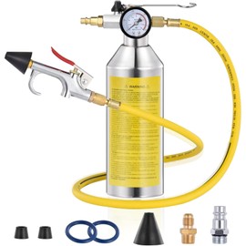 ZiopGTob A/C AC Flush Kit, w/Adjustable Relief Valve Heavy-Duty & Safety Air Conditioner System Flush Kit, Car Cleaning Tool Kit for R134 R12 R22 R410 R404, AC Flushing Kits