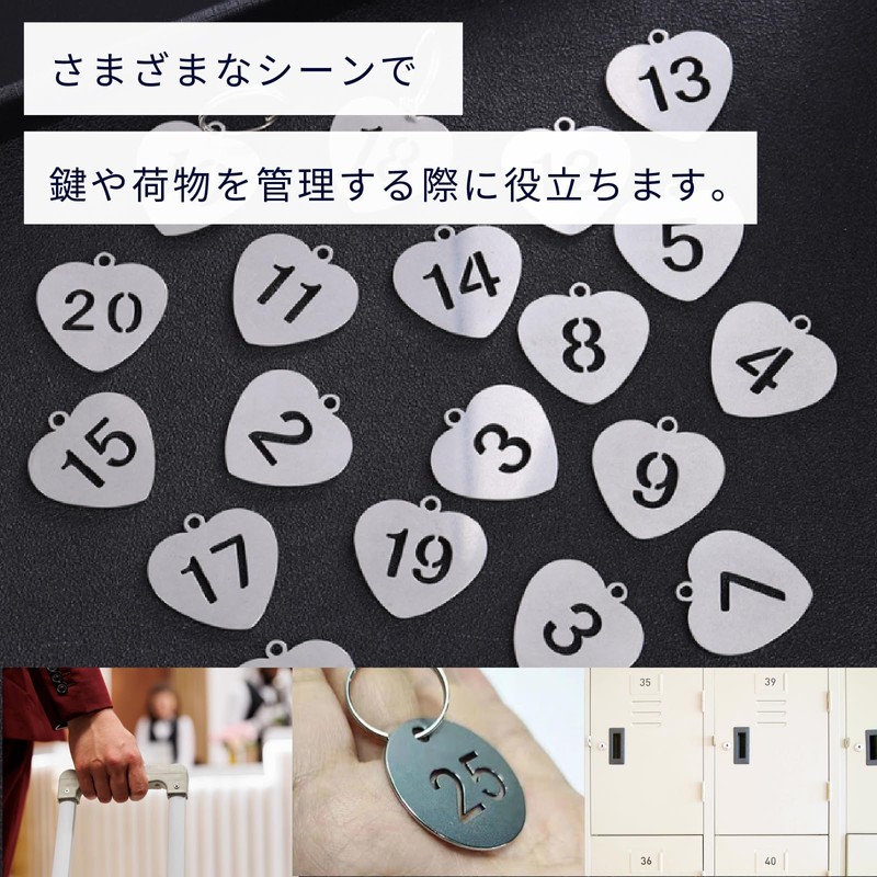 S.T.S.G Number Tag, Door, Stainless Steel, Double Sided, Number Tag,
