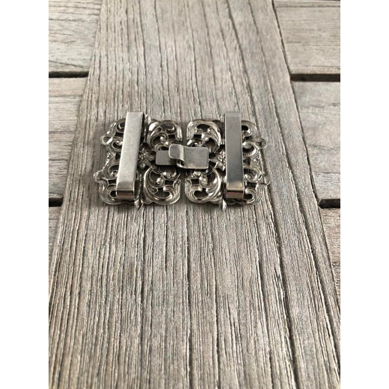 Attractive, antique silver, medium-sized traditional costume, dirndl, apron clasp, 50
