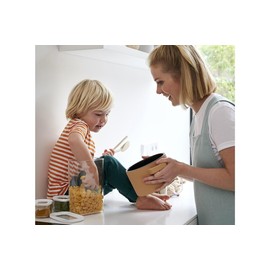 Mepal, MODULA 7 Piece Food Storage Box Set for Cereal or Pasta with 3 Transparent Lids, Airtight, BPA Free, 1 Set