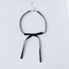 Fogun Unique Bowknot Neckpiece Elegant Black Bowknot Necklace Delicate Neckband