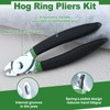SPEEDWOX 362pcs Hog Ring Pliers Kit Hog Ring Pliers Angled