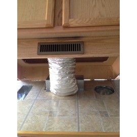 Toe Ductor, Floor Vent Under Cabinet Toe Kick Ducting Kit